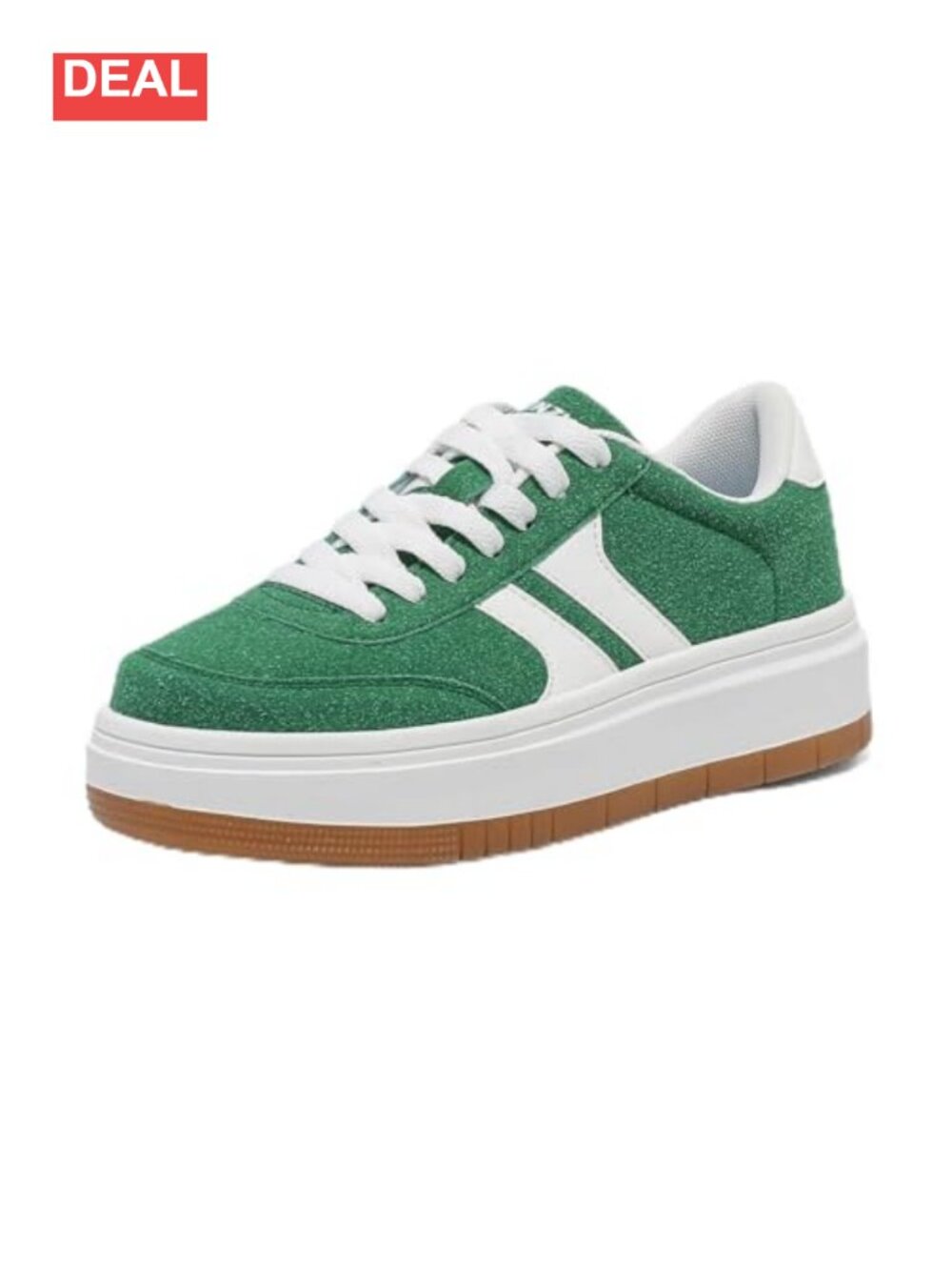 Platform Lace-Up Fashion Sneakers Suede Casual Comfort Shoes